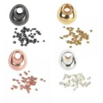 Elite TG 200PCS 2.3mm~3.8mm Set Jig Off Fly Fishing Beads Trout Nymphs Flies 4colors/50pcs (New)