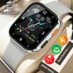 Outdoor New 1000mAh SmartWatch 2.04"HD Screen Smartwatch LED Flashlight 100+sports mode BT Call Waterproof SmartWatches Men Wome (New)