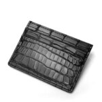 2022 New Designer Crocodile Leather Mens Card Wallet Business Genuine Leather Man Card Holder High Grade Male Card Bag 50 (New)