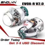 Sinolyn EVOX-R V2.0 Bi Xenon Lens For BMW X5 E53 E65/Mercedes-Benz C207 ML W163/VW Passat B5.5/Mitsubishi Lancer/Opel Vectra C (New)