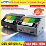 HOTA D6 Dual Smart Charger 15A DC650W with Built-in Micro USB Port for Lipo LiIon NiMH Batteries Compatible with iPhone Samsung (New)