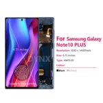 AMOLED Display Samsung Note 10 Plus 4G 5G Display Touch Screen Replacement Note10+ N975F N976F LCD Support S Pen Fingerprint (New)