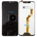 Black 6.2 Inch For Tecno Pouvoir 3 LB7 LCD Display Touch Screen Digitizer Panel Assembly Replacement / With Frame (New)