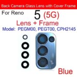 Back Camera Glass Lens With Cover Frame Oppo Reno 5 Pro 5pro + Plus 5g Main Rear Glue Replacement Parts (New)