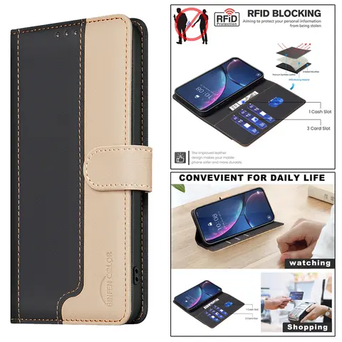 Sd729b6f3e1924fb98500f89475713fc8y_480x480q75 Leather Case Xiaomi Redmi Note 15 14 13 12 11 10 9 Pro Plus 5G 4G 12S 11S 10S 9S 9C 10A 10C 12C 13C 14C Flip Book Case Cover (New) - Image 1