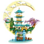 4288P Moon Palace Building Block Puzzle Creative Assembly Set Micro Particle Architecture Toy for Kids and Adults DIY Decoration (New)