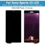 52'' Original Quality SONY Xperia Z3 D6603 D6633 D6653 L55T LCD Display Touch Screen Digitizer Assembly Replacement Parts (New)