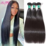 Berrys Fashion Peruvian Hair Bundles Straight Human Hair Weave Bundles 10-36 Inch Remy Hair Extensions 1/3/4 PCS For Black Women (New)
