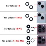 NEW Tested For IPhone 13 Pro Max 13mini 14 16 Plus 6s Camera Glass Lens Back Rear Camera Glass Lens with Glue Replacement Repair (New)