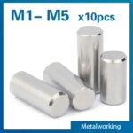 10pcs LOT M15 M2 M25 M3 M4 M5GB119 304 A2-70 Stainless Steel Cylindrical Pin Locating Doe %s: %s (New)