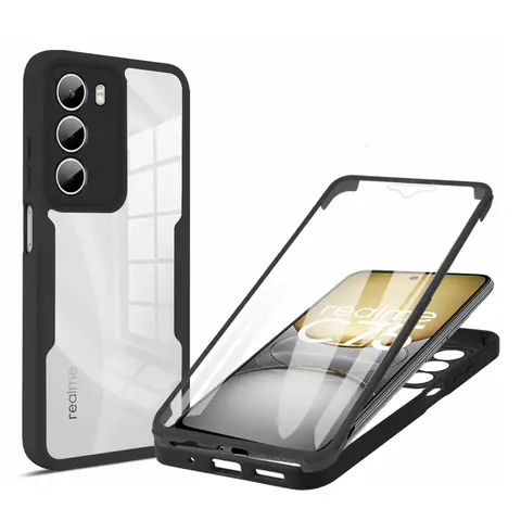 Sd8df564a48144cfd9fff67d95febb95f3_480x480q75 360 Degree Case Realme C71 C75 C85 14T 8 9 14 15 Pro Plus 5G 6 C21Y C25Y Note 70 Bult-in Screen Protector Full body Cover (New) - Image 1