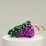 shape electroplated acrylic dinner bag metal chain hand grab fashion personalized womens bag (New)