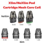 1 3 5PCS Xlim NeXlim Pod 2 4ml Top Fill 04 06 08 12 ohm Cartridge Replacement OXVA Xlim NeXlim SeriesProSESQGOPRO2 (New)