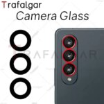 Back Camera Glass Lens Samsung Galaxy Z Fold4 Fold 4 5G SM-F936 Rear Camera Cover With Frame Bezel Replacement (New)