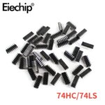 50PCS Integrated Circuit Logic IC 74HC/ 74LS DIP-14 5 values IC Chip Assortment Kit Electronic Component (New)