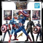 Bandai Original MODEL KIT SHF Captain America Marvel Anime Action Figure Model Toys Model Gifts For boys Collectibles (New)