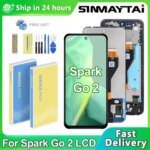 Display Tecno Spark Go 2 KM4 LCD Display Touch Screen Digitizer Assembly Replacement Parts Spark Go2 Screen Replacement (New)