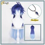 In Stock Game Flins Long 85cm Blue Gradient Cosplay Wig Kyryll Chudomirovich Flins Heat Resistant Synthetic Hair Halloween Wigs (New)