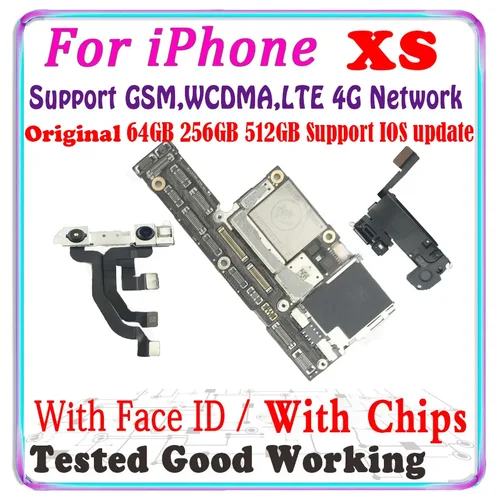 Sda259b0925ce4ef28d5c15b9a500e1d63_500x500.webp iPhone XS Motherboard with Face ID Free ICloud 256G Unlocked - Image 1
