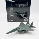 1/100 Scale Model Toy F-15E F15E F15 F-15 Strike Eagle Fighter USAF Diecast Metal Plane Model Toy For Collection-Gulf Version (New)