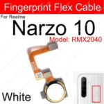 Fingerprint Sensor Flex Cable Realme Narzo 10 20 30 Pro 4G 5G Power Button Home Unlock Touching Fingerpoint Parts (New)