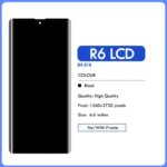 66 Amoled Sharp Aquos R6 LCD SH-51B Display Screen Touch Full Digitizer Assembly Sharp Aquos R6 Screen Replacement (New)