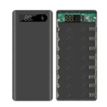 18650 Battery Power Bank Case LCD Display Support 20000MAh LCD Display 8X18650 Battery DIY Powerbank Case(Black) Bangladesh (New)