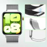 Metal Milanese Loop Strap Huawei Watch Fit 5-5 Pro 4-4Pro Magnetic Comtable Bracelet Huawei Watch Fit 3 Gorgeous B (New)