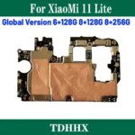 Global Version Original Motherboard For Xiaomi Mi 11 Lite Unlocked Mainboard With Full Chips Logic Board For Mi11 Lite 128/256gb (New)