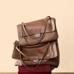 2026 New Genuine Leather Women Flap Shoulder Bag Large Capacity Crossbody Bag Fashion Casual Ladies Work Handbag for Daily Use (New)