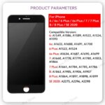 For iPhone 6 6s 7 8 Plus SE 2020 2022 LCD Display 3D Touch Screen Digitizer Assembly Sensor Glass Panel Replacement Repair Parts (New)