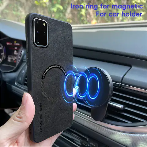 Sdd554e600bea4010b0bae75f253e6848G_480x480q75 Magnetic Retro Leather Case Samsung Galaxy S20 Plus Ultra S20Plus S20Ultra Wireless Charging Phone Case Cover (New) - Image 1