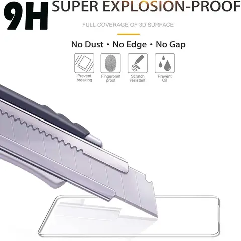 Sdd6da2d8afb24cbfa3679981272275028_480x480q75 4PCS Tempered Glass Motorola Moto G13 G23 G53 G73 G22 G32 G52 G72 G82 E13 E32 E22i Edge 20 Pro 30 Neo Screen Protector Film (New) - Image 1