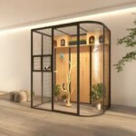 Bird cage extra large king parrot Xuanfeng luxury villa transparent ecological outdoor peacock bird cage household (New)