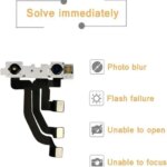 Tested Front Facing Camera No Face Id For Iphone 11 12 13 14 15 Pro Max 11 12 13 14 Pro Pulled Parts Flex Cable Replacement (New)