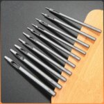 Leather Hole Punch 1pc 0.5mm 1mm 1.5mm 2mm 2.5mm Round Hole Punch Tool Hollow Cutter for Leather Craft Belt Bag Clothing (New)