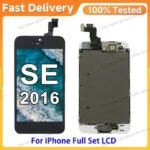 with Front Camera Home Button Complete Assembly Replacement Full Set Display Apple iPhone SE 2016 LCD Screen (New)