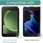 Samsung Galaxy Tab Active 5 Tempered Glass Screen Protector 2024 80 Inch Anti Scratch HD Clear Protective Film (New)