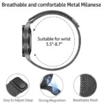 Milanese loop Samsung Galaxy Watch 7 5 4 6 Classic active 2 b 18 22 20mm Metal magnetic bracelet Huawei GT4 3pro 2e strap (New)