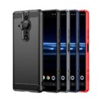 Carbon Fiber Case Sony Xperia pro i Ultra Thin Soft TPU Full Protective Cover Sony Xperia PRO i Shockproof Silicone Case (New)