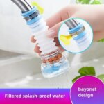 3-Piece Faucet Splashproof Splashproof Foam Extender with Filter Kitchen Faucet Water Splashproof Sprinkler Durable Plastic f (New)