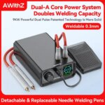 AWithZ UK1 Spot Welding Machine For 18650 Lithium Battery Type-C 5000Mah Rechargeable DIY Spot Welding Machine Home Repair Tool (New)