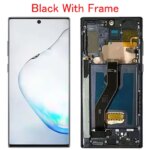 AMOLED N970F DS Samsung Note10 LCD Display Touch Screen With Frame Digitizer Assembly Replacement Parts S Pen Fingerprints (New)