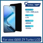 6.78'' AMOLED Display For vivo iQOO Z9 Turbo V2352A No Frame LCD Touch Screen Digitizer Assembly 100% Tested Replacement Parts (New)