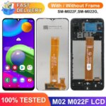 M02 Display Screen Samsung Galaxy M02 M022 M022F M022G Lcd Display Touch Screen Digitizer Replacement with Frame (New)