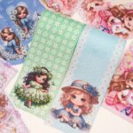 10 Yard ribbon slat Little Girls Jeans Camo Printed Grosgrain Ribbon Cartoon For DIY Hair Bows hair accessories 114824 (New)