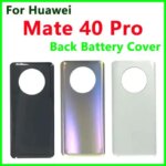Back Battery Cover Glass Housing huawei mate 40 pro Glass Door Back Battery Back Cover Case camera lens glass (New)