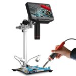Andonstar AD407 Pro 7 inch 270X HDMI Digital Microscope Upgraded 12.5 inch Metal Stand for Professional PCB/SMD Soldering Tools (New)