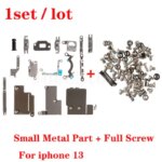 1Set Inner Small Metal with Full Screws Accessories iPhone 13 Pro Max mini Insid Bracket Shield Bottom Screw Replacment Part (New)
