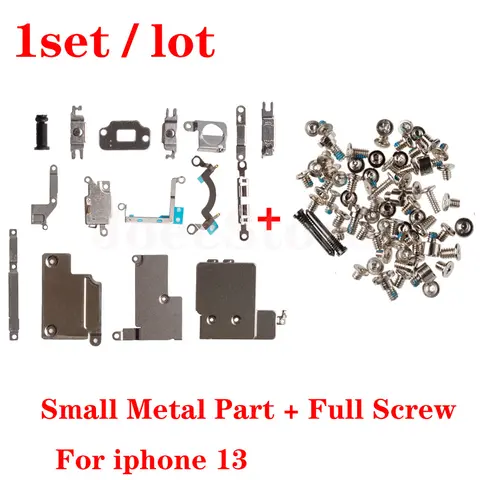 Sdfb4a58cf79643e4bf91d08cbc024495J_480x480q75 1Set Inner Small Metal with Full Screws Accessories iPhone 13 Pro Max mini Insid Bracket Shield Bottom Screw Replacment Part (New) - Image 1